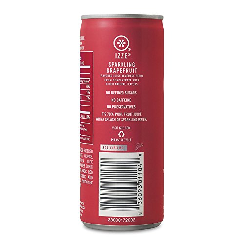 IZZE Sparkling Juice, Grapefruit, 8.4 oz Cans, 12 Count - Thumbnail 4