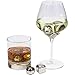 Xummit Whiskey Stones - Set of 8 Stainless Steel Whiskey Ice Cubes & Diamonds with Freezing Storage Tray and Tongs Reusable Wine Chillers, Whisky Chillers, Whiskey Chilling Rocks