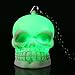 Fun Central BC719, 1 Pc, 35 inches Multicolor LED Skull Necklace with Black Beads, LED Light Necklace, LED Light up Necklace
