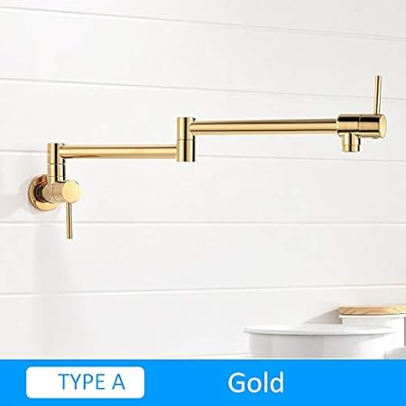 JYHW Quyanre Cromo Níquel Latón negro Olla Grifo de llenado Montado en