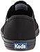 Keds Women's Champion Lace Up Sneaker, Black/Black Canvas, 6.5