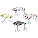 NUOMI Blade Lures for Bass Metal VIB Hard Fishing Spinner Baits Treble Hooks Walleyes Trout Fishing Spoons 4 Colors