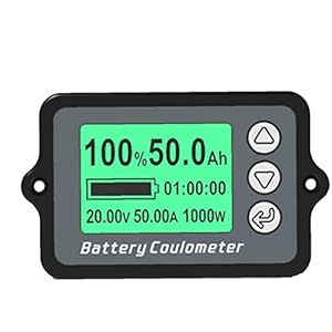 ODOUKEY -Batterij Capaciteit Teste Batterij Indicator Batterij Capaciteit Tester TK15 50A Voltage Gauge Meter met LCD…