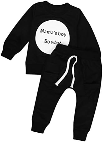 1-5 Years Old Kids Clothes, Internet Toddler Kids Girls Boys Outfit Clothes Long Sleeve T-shirt Tops+Pants