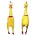 Joylive Screaming Yellow Rubber Chicken Pet Dog Toy Squeak Squeaker Chew Toy Gift 17CM