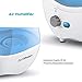 PurSteam 4.5L CoolMist Humidifier,LED Disp, Adj Auto-Off Timer,Temp and Humidity Displays,Aroma Tray for Essential Oils, Nightlight,Auto Shut-Off & Humidity Level Setting