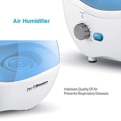 Cool Mist Humidifier, 11 Variable Mist Control Settings, Nightlight, Superior Ultrasonic 2.2 Liter Whisper-Quiet Operation, Ideal for Baby Rooms, Auto Shut-Off, 20 hours Operating Time