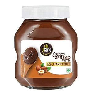 DiSano Choco Hazelnut Spread with 45% Hazelnut, Chocolate, 175 gram