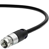 Mediabridge Coaxial Cable (1.5 Feet) with F-Male Connectors - Dual Shielded - Flex Series - Digital Audio/Video Cable - Black - (Part# CJ01-MBF-N1)