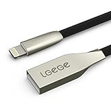 iPhone Charger Lightning Cable (3.3 Feet) - High-Speed USB Charging and Sync and Data Transfer - Best for Apple iPod Nano, iPad Air, iPad Mini and More - Black