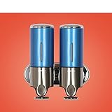 Jabón de baño de pared dispensadores/Doble caja de jabón/Desinfectante para las manos botella//Manual de desinfectante de mano de plástico dispositivo-R