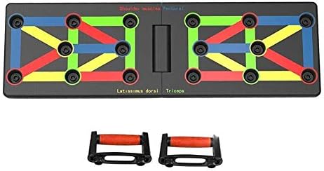 Penghayi Fitness Push-up Bracket Board,Unisex Ultra Push 9-in-1 Body Building Exercise Tools,Foldable Multi-Function Push Up Rack Board System for Shape Body Home Gym