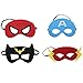Zaleny Superhero Capes and Masks Costumes for Kids Set of 4