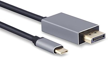 USB C to DisplayPort Cable 4K@60Hz Gold-Plated for 2017 iMac, 2017/2016 MacBook Pro, Samsung Galaxy Note 8/ S8/ S8 Plus, ChromeBook Pixel (6Ft, Aluminium Case)