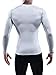 NELEUS Men's 3 Pack Athletic Compression Sport Running T Shirt Long Sleeve Base Layer,Black,Grey,Whie,US L,EU XL