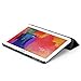 Samsung Galaxy Tab Pro 10.1 Case - Poetic Samsung Galaxy Tab Pro 10.1 Case [Slimline Series] - [Lightweight] [Ultra-slim] PU Leather Slim-Fit Trifold Cover Stand Folio Case for Samsung Galaxy Tab Pro 10.1 Black (3 Year Manufacturer Warranty From Poetic)