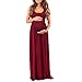 Women's Ruched Sleeveless Maternity Dress by Mother Bee - Made in USA (Xlarge, Burgundy)