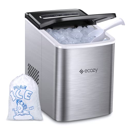 ecozy Portable Ice Maker Countertop, 9 Cubes Ready