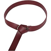 DYTSERHFEA Leather Renaissance Medieval Belt Knight Viking Retro Ring Belt Reenactment Accessory