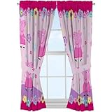 Peppa Pig 'Peppa's Flower Patch' Curtain Panel, Set of 2