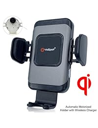 YoSpot Qi Wireless Car Charger w Fully Motorized Automatic Grip Car Phone Mount Air Vent & Windshield Dashboard Cell Phone Holder for iPhones Samsung Universal (No Power Adapter)