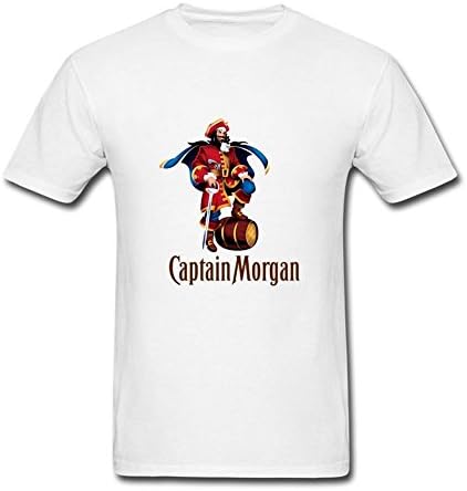 Gerlernt CeaZoly Men's Captain Morgan Short Sleeve T Shirts
