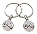 JewelryEveryday Double Pinky Promise Charm Keychains; Couple Keychains, Promise Gift