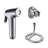 ROVATE Toilet Hand Held Bidet Sprayer Set ,Premium ABS Diaper Sprayer Shattaf - Complete Set for  Bidet Toilet, Chrome