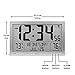 MARATHON Atomic Full Calendar Clock with Extra Large Digits Indoor and Outdoor Temperature