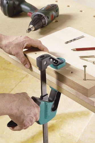 wolfcraft EHZ "Easy" One-Hand Clamp I 3020000 I The one-Hand clamp for Effortless Working, Black, 75-150 - Image 3