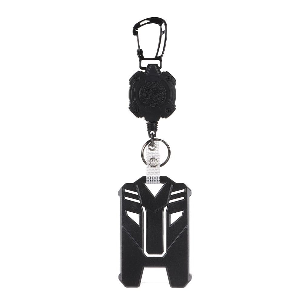 Risedot Retractable and Automatic Rebound Easy Pull Buckle, PC Card Cover, Chest Badge and ID Buckle
