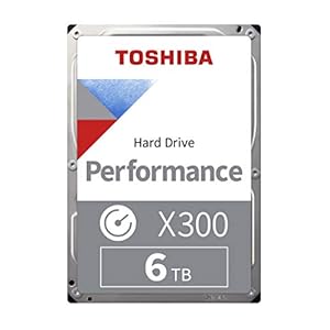 Toshiba HDWE160UZSVA 6TB X300, 8,9 cm (3,5 inch) interne HDD – Bulk