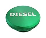 Magnetic Billet Aluminum Diesel Fuel Cap for Dodge Ram 2013-2017 - Green