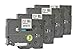 Generic Replacement Label Tape Compatible with Brother TZ231 Tze231 Pack of 4