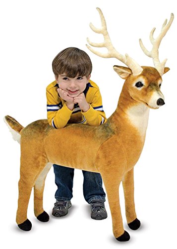 Melissa & Doug Giant Deer - Lifelike Stuffed Animal (Over 3 feet Long)