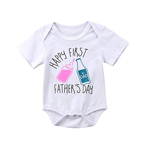 happy first fathers day onesie