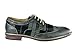 Ferro Aldo Phillip MFA19312 Mens Classic Brogue Wingtip Perforated Oxford Derby Dress Shoes (10.5, Grey Plaid, 10.5)