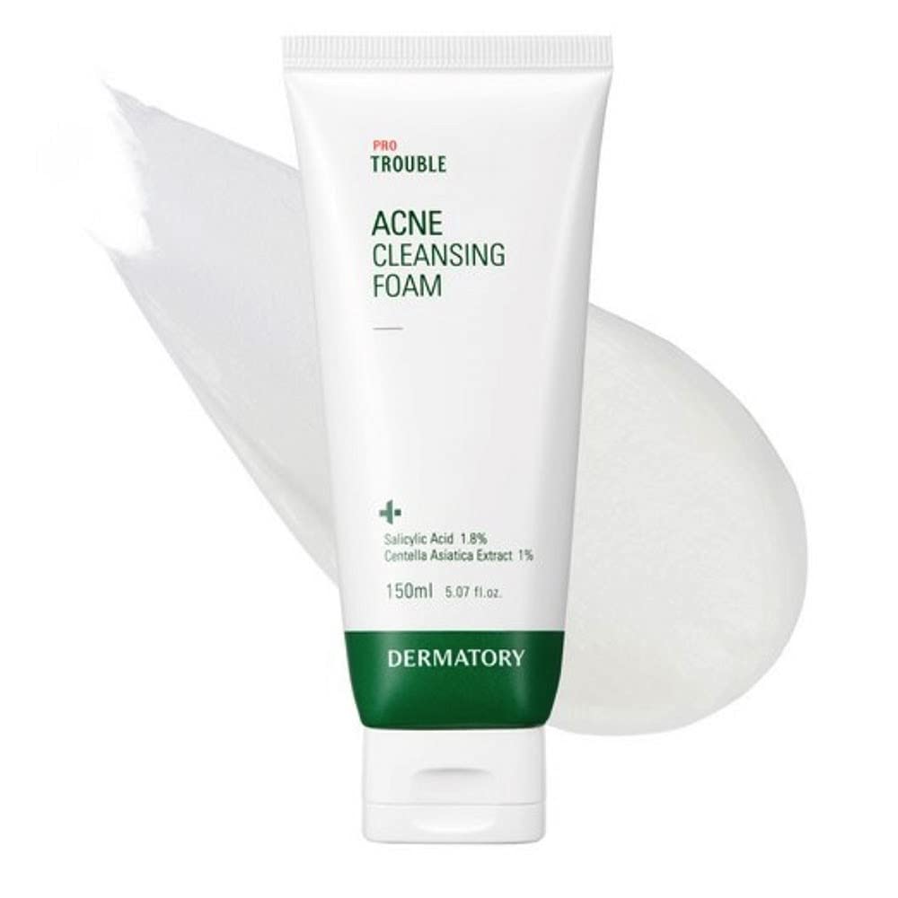 Dermatory Acne Cleansing Foam Pro Trouble - Deep Moisturising Skin Cleanser With Salicylic Acid - 150ml