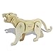 Bfun Tiger 3D Woodcraft Puzzle Kit Assemble Paint