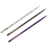 Vater Percussion Color Wrap 5A Drumsticks, Black Optic, Nylon Tip