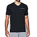 Under Armour Men's Charged Cotton V-Neck, Black/Steel, XXX-Large