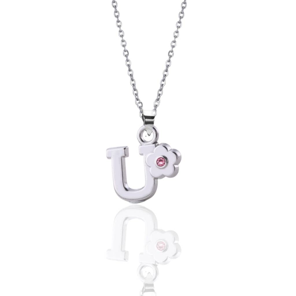 JennyWrenJewels Children's Initial Letter A-Z Pendant Necklace | Gifts for girls birthday, christmas, party | Jewellery Gift for daughter, niece, friend, sister