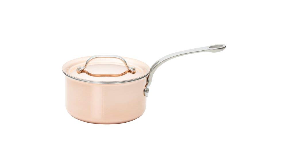 COPPER TRI-PLY 16CM SAUCEPAN