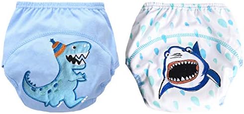 AMZTM Potty Training Pants – 3T Training Pants for Baby Toddler Pee Toilet Underwear Pack of 2 Pieces Reusable Cotton Cloth Diaper Nappy Underpants (2, 3T)