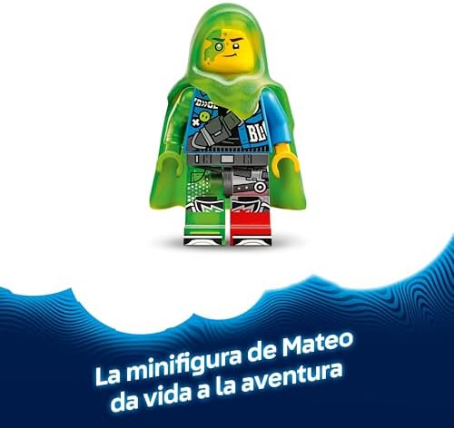 DREAMZzz 2-em-1 Matthew vs. Mecha com Cibercérebro - Robô de brinquedo modular conversível em figura de escorpião - Minifiguras e Sonhos - Presente para rapazes e raparigas 8+ anos 71495
