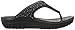 crocs Women's Sloane Embellished Flip Flop, Black/Multi, 9 M US