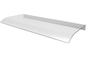 DIITGGE ransparent Door Awning Canopy Window Awning, Thicken Clear Cover Maintenance-Free Awning Canopy UV Rain Snow Protection for Residential Commercial Applications, 31.5x15.75in