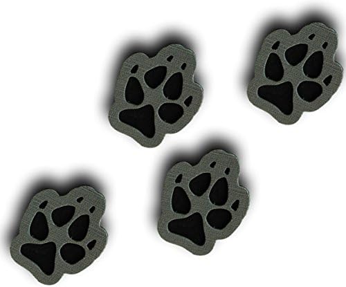 Toejamr Stomp Pads - 4 Puppy Paws - Gray
