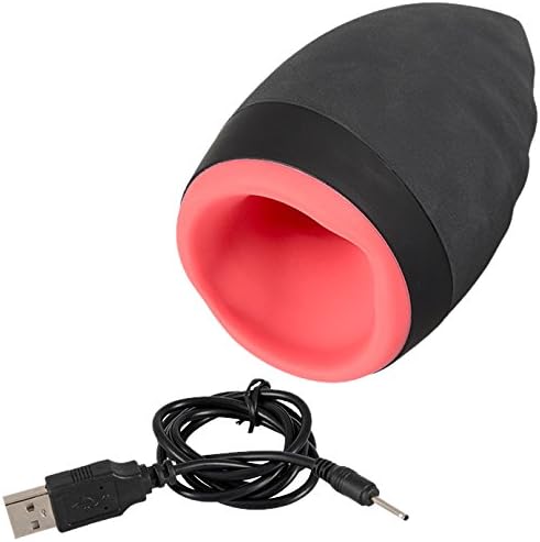 Sweet Smile Masturbator with Warming Function and Vibration, Black