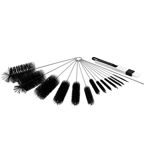 Tube Brush Set Straw cleaner 15 Pieces 10Ft 8Ft Nylon Cleaning Brush for Pipe, Coffee Pot, Baby Bottle, Jar, Window, Keyboard, Gun, etc. - Thumbnail 2